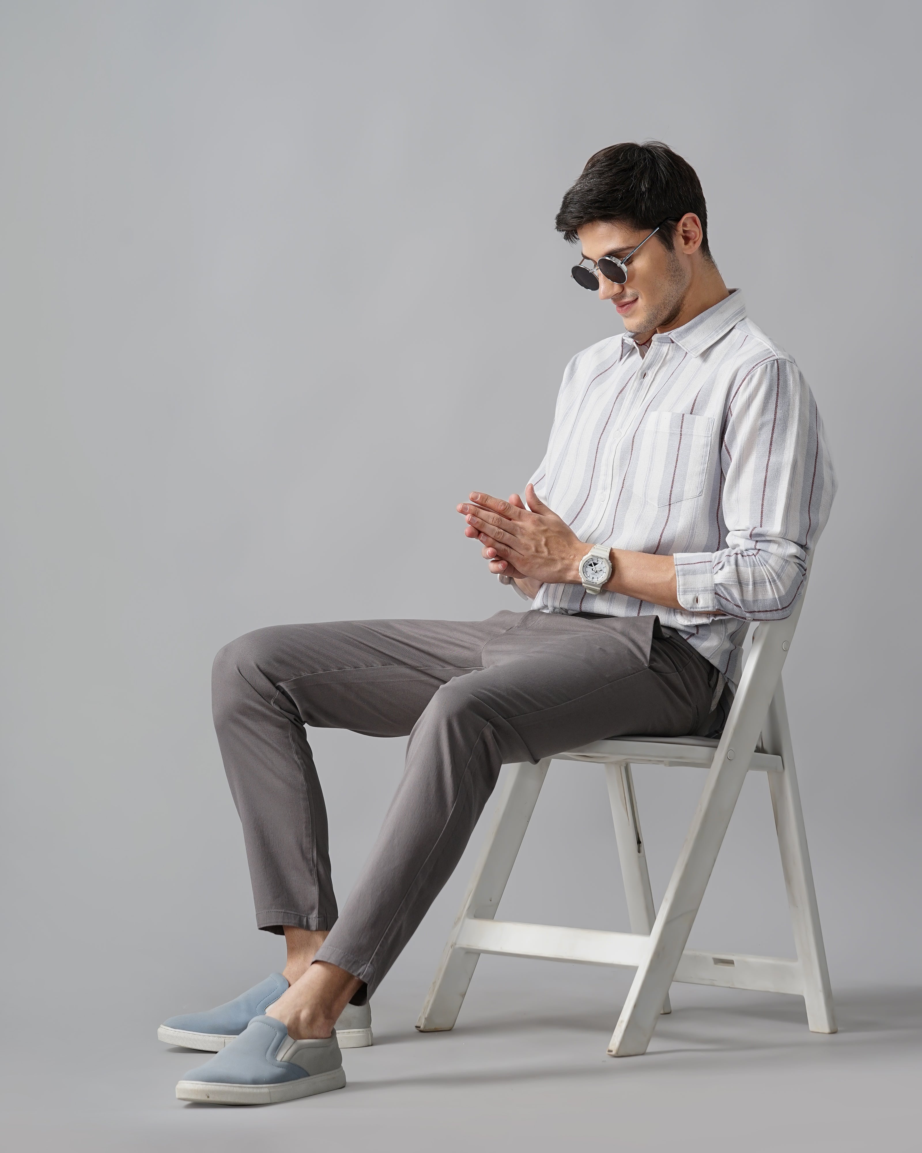 Men Standard Slim Fit Opaque Casual Shirt