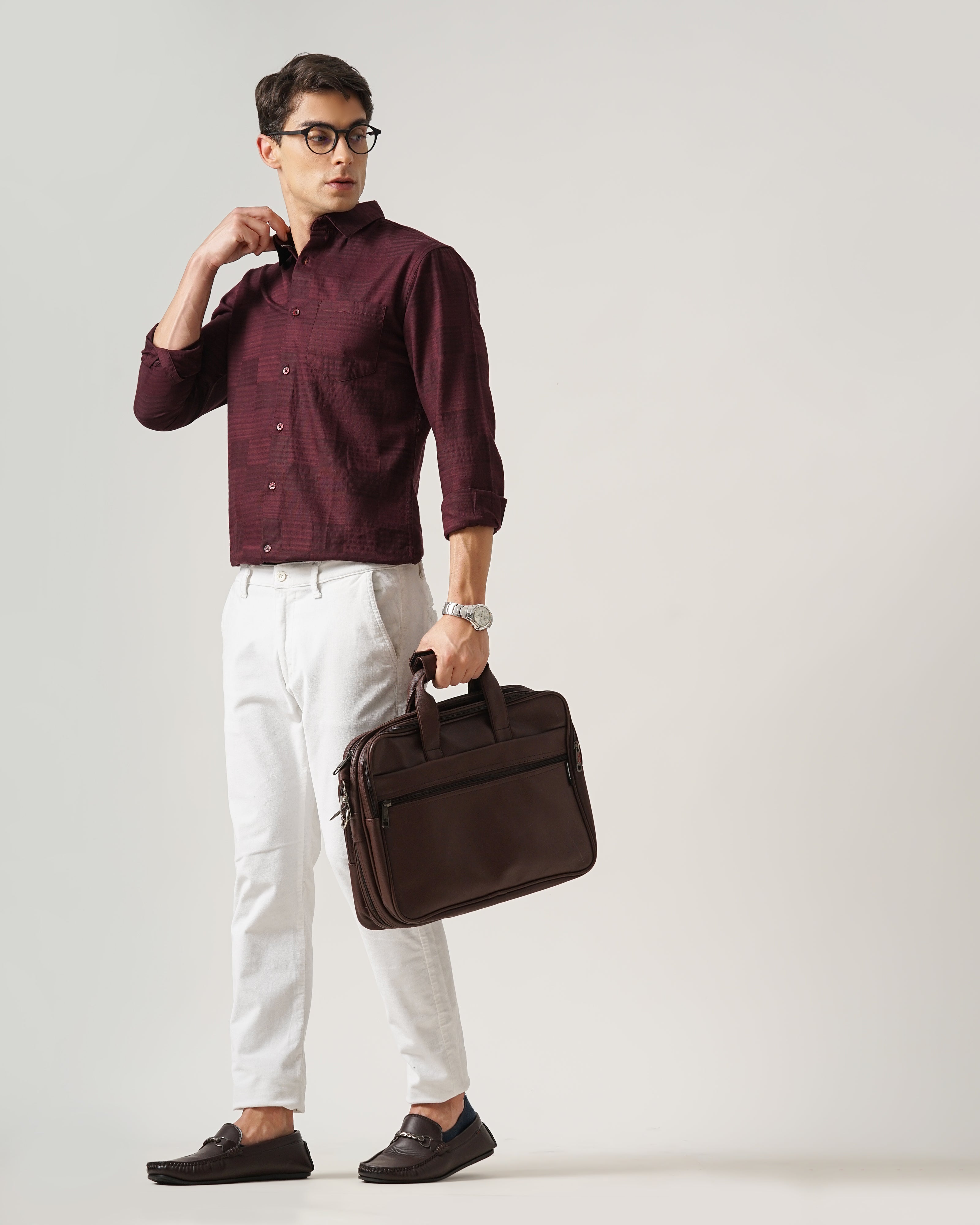 MEN'S SELF DESIGN SHIRT
