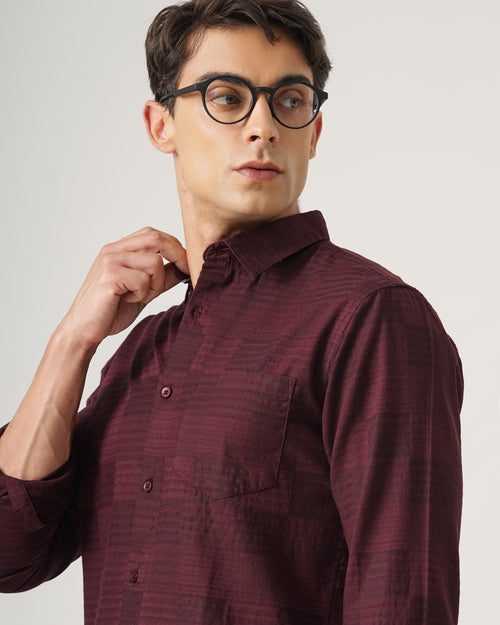 MEN'S SELF DESIGN SHIRT