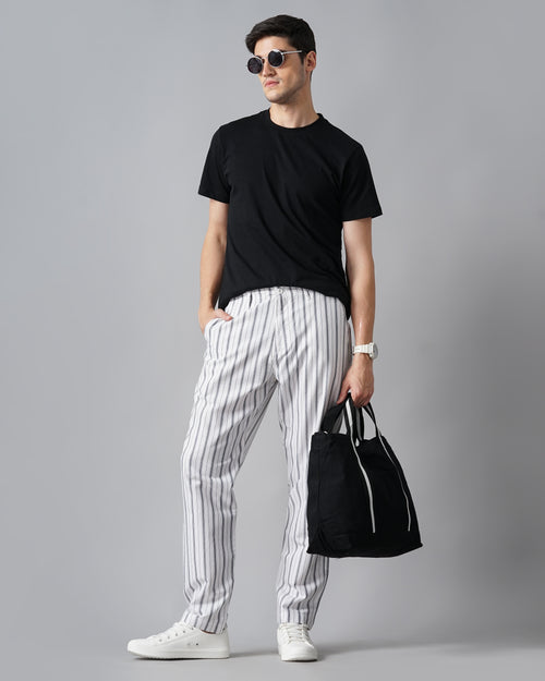 MEN'S REGULAR FIT STRIPE TROUSER