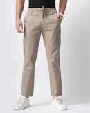 Men Solid Comfort Slim Fit Low-Rise Cargos Trousers