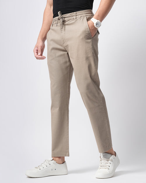 Men Comfort Slim Fit Low-Rise Cotton Chinos