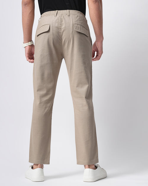 Men Comfort Slim Fit Low-Rise Cotton Chinos