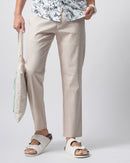 Men Comfort Slim Fit Low-Rise Cotton Chinos