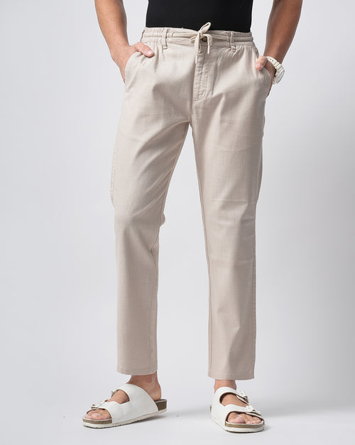 Men Comfort Slim Fit Low-Rise Cotton Chinos