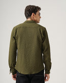men's self design shirt