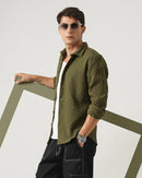 men's self design shirt