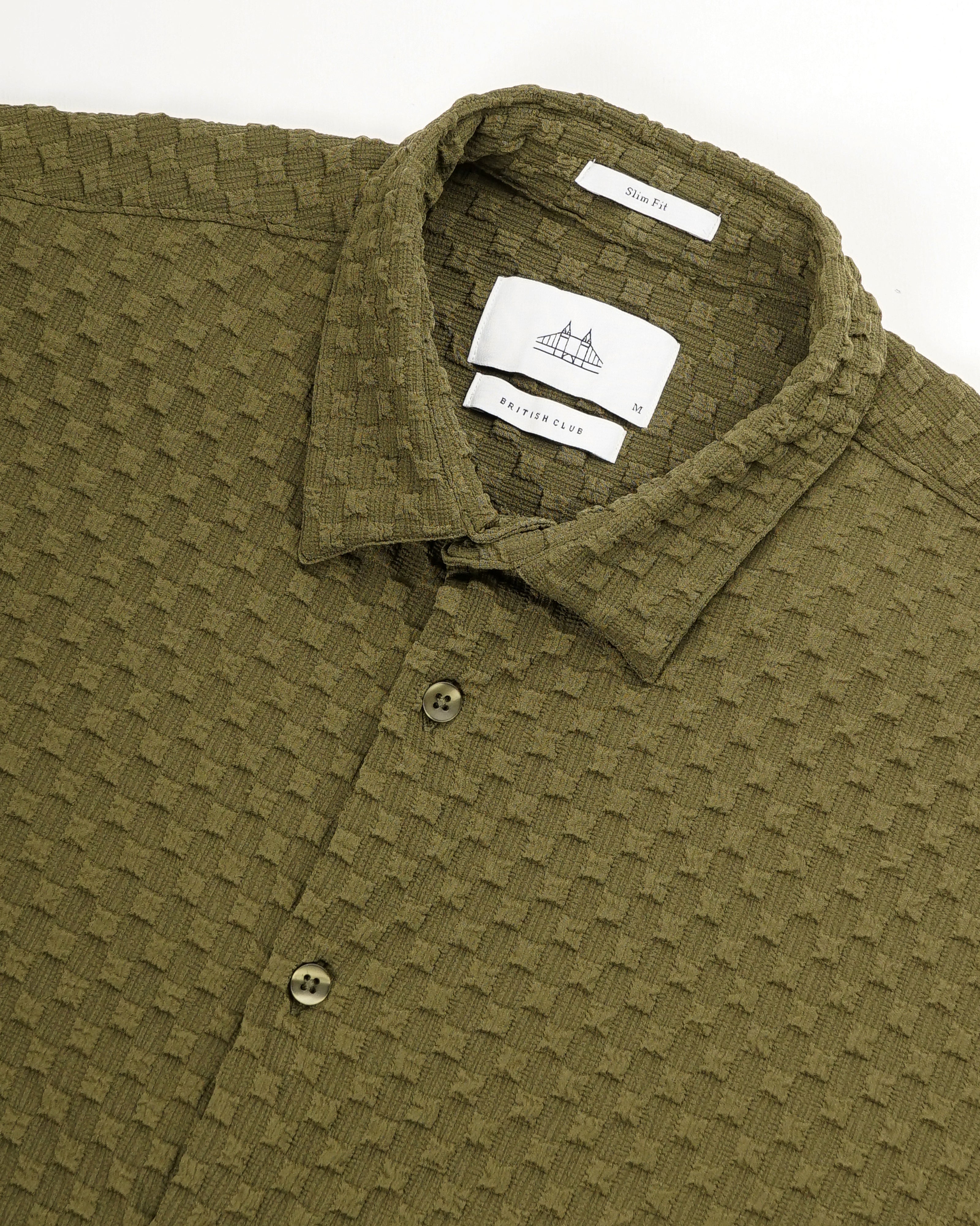 men's self design shirt