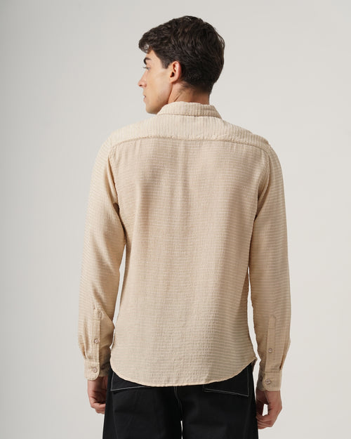 men's Self Design Shirt
