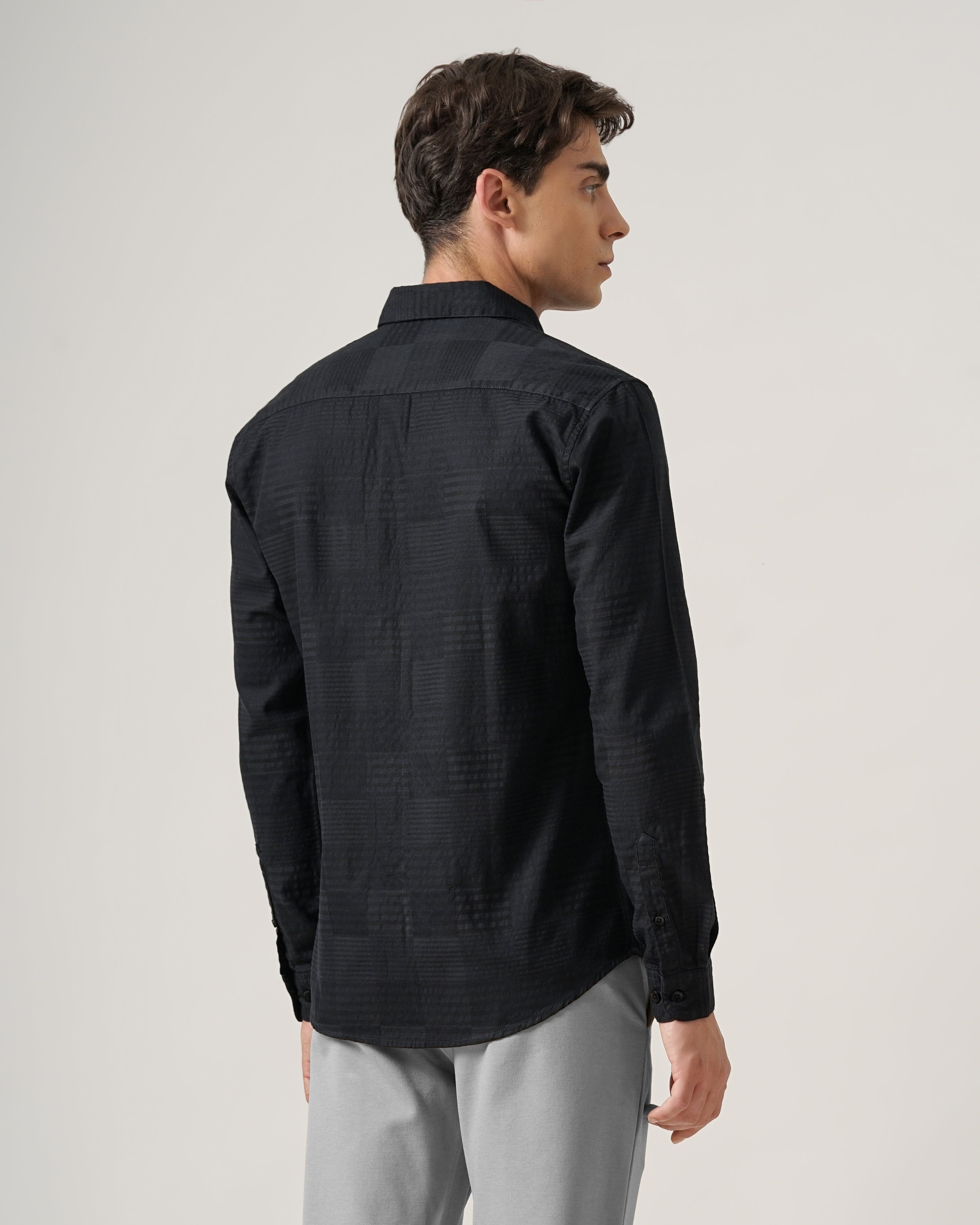 MEN'S SELF DESIGN SHIRT