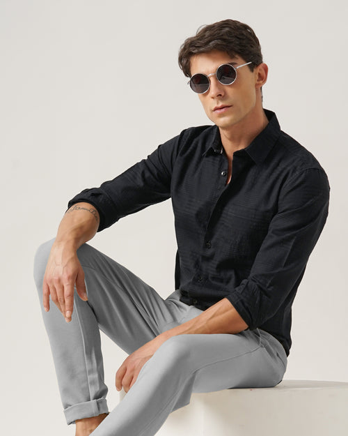 MEN'S SELF DESIGN SHIRT