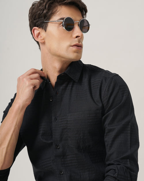 MEN'S SELF DESIGN SHIRT