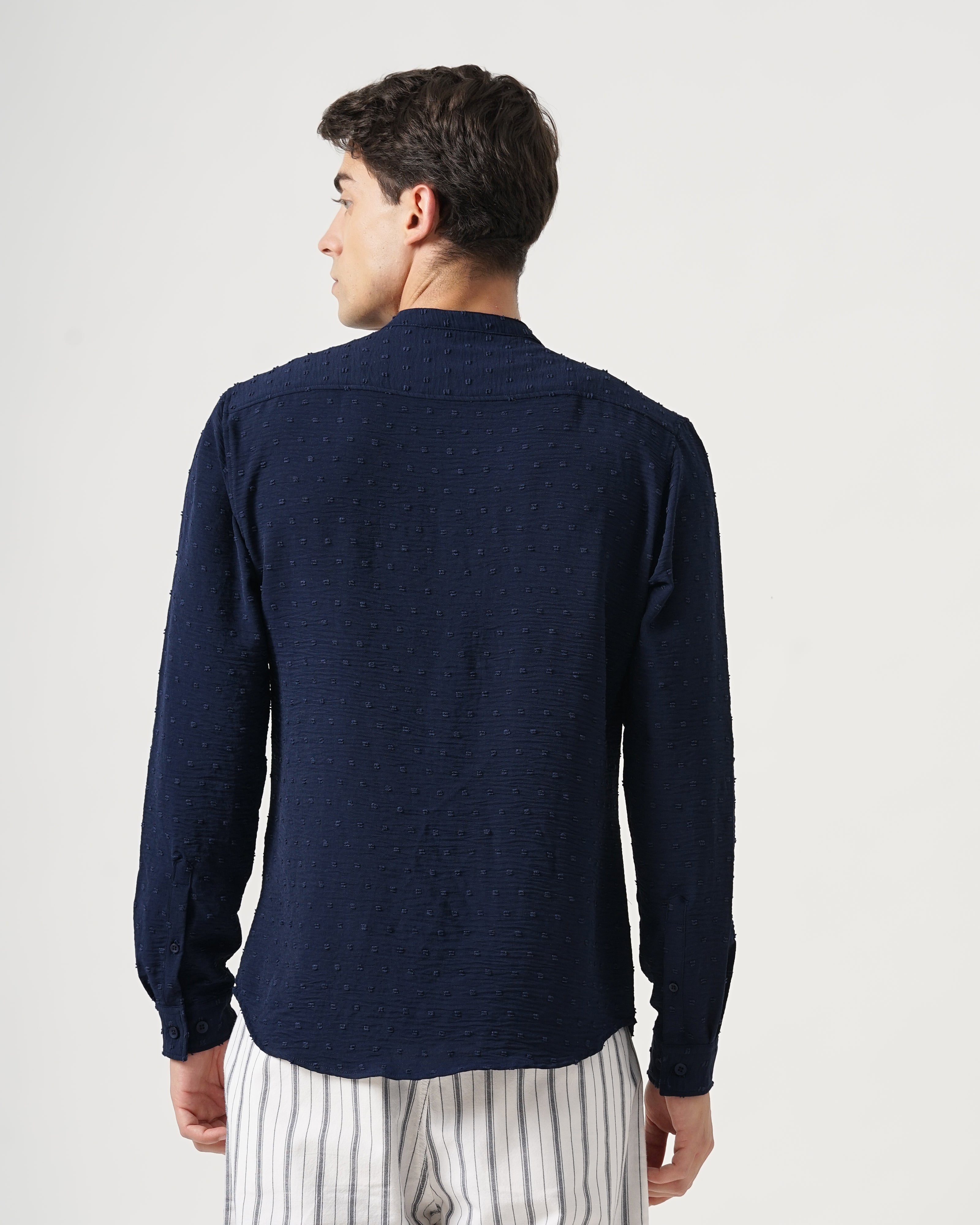 men's self design shirt