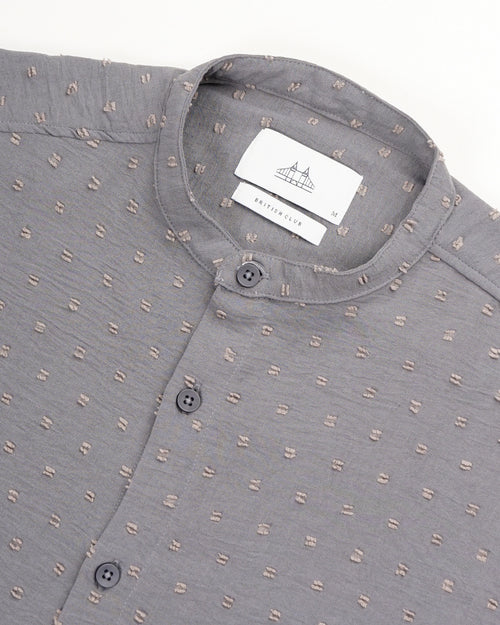 men's self design shirt