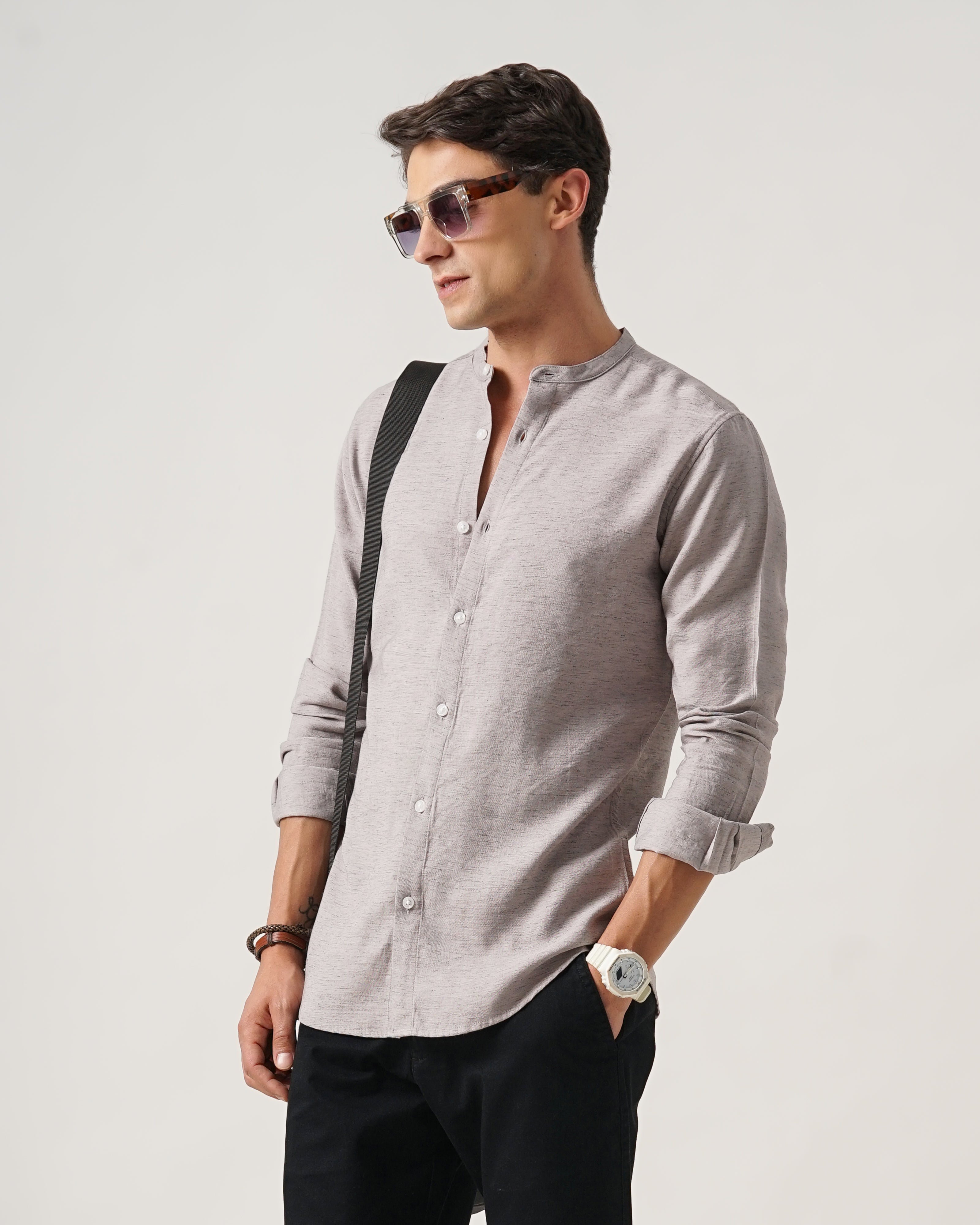 Men's Solid Casual Shirt