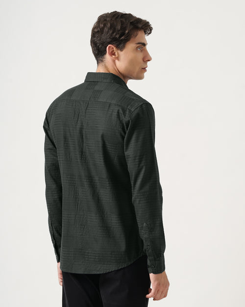 MEN'S SELF DESIGN SHIRT