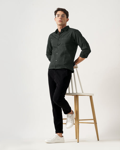 MEN'S SELF DESIGN SHIRT
