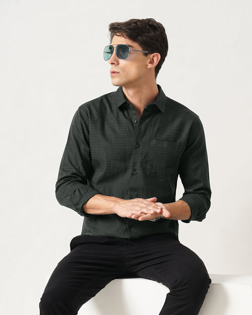MEN'S SELF DESIGN SHIRT