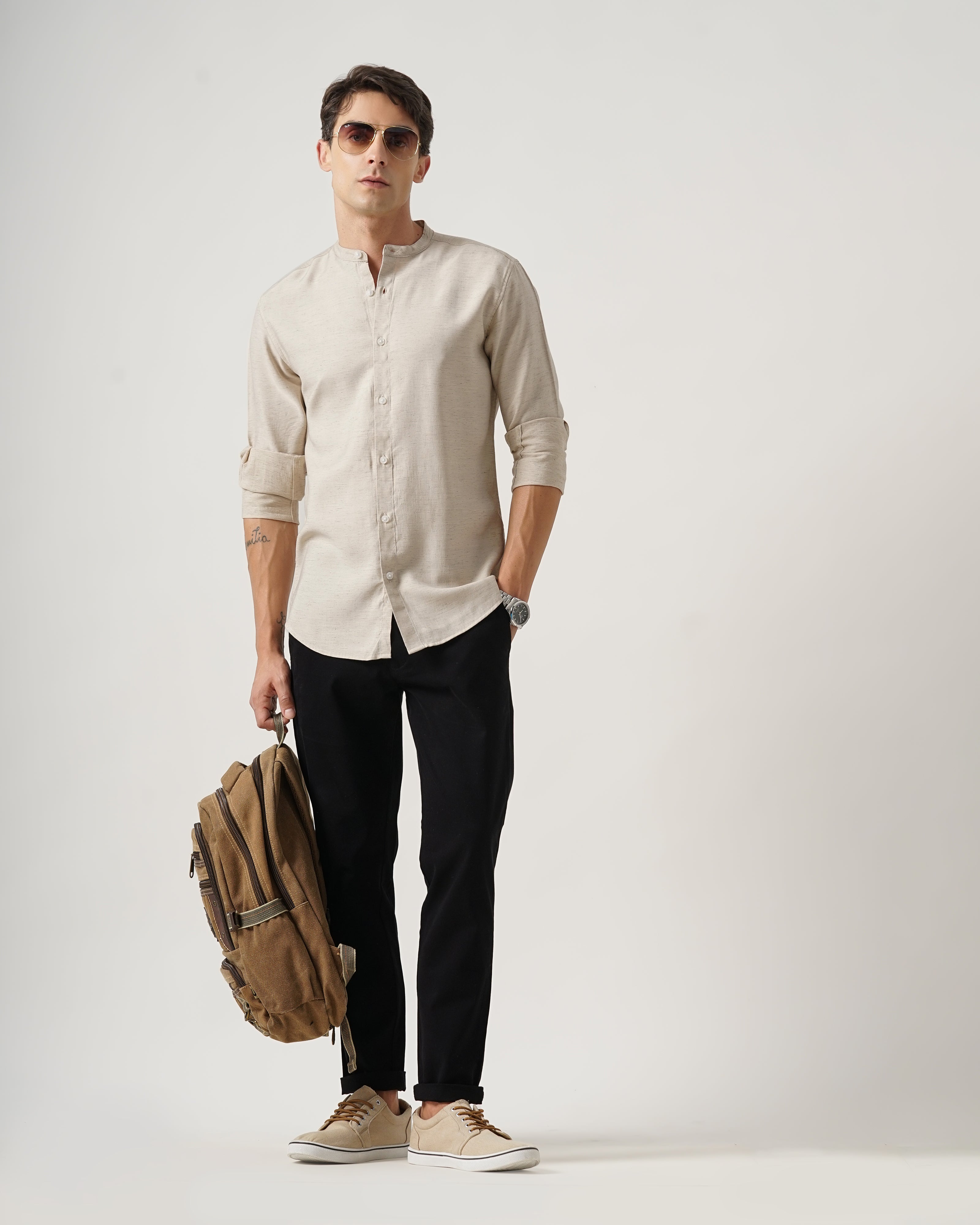 Men's Solid Casual Shirt