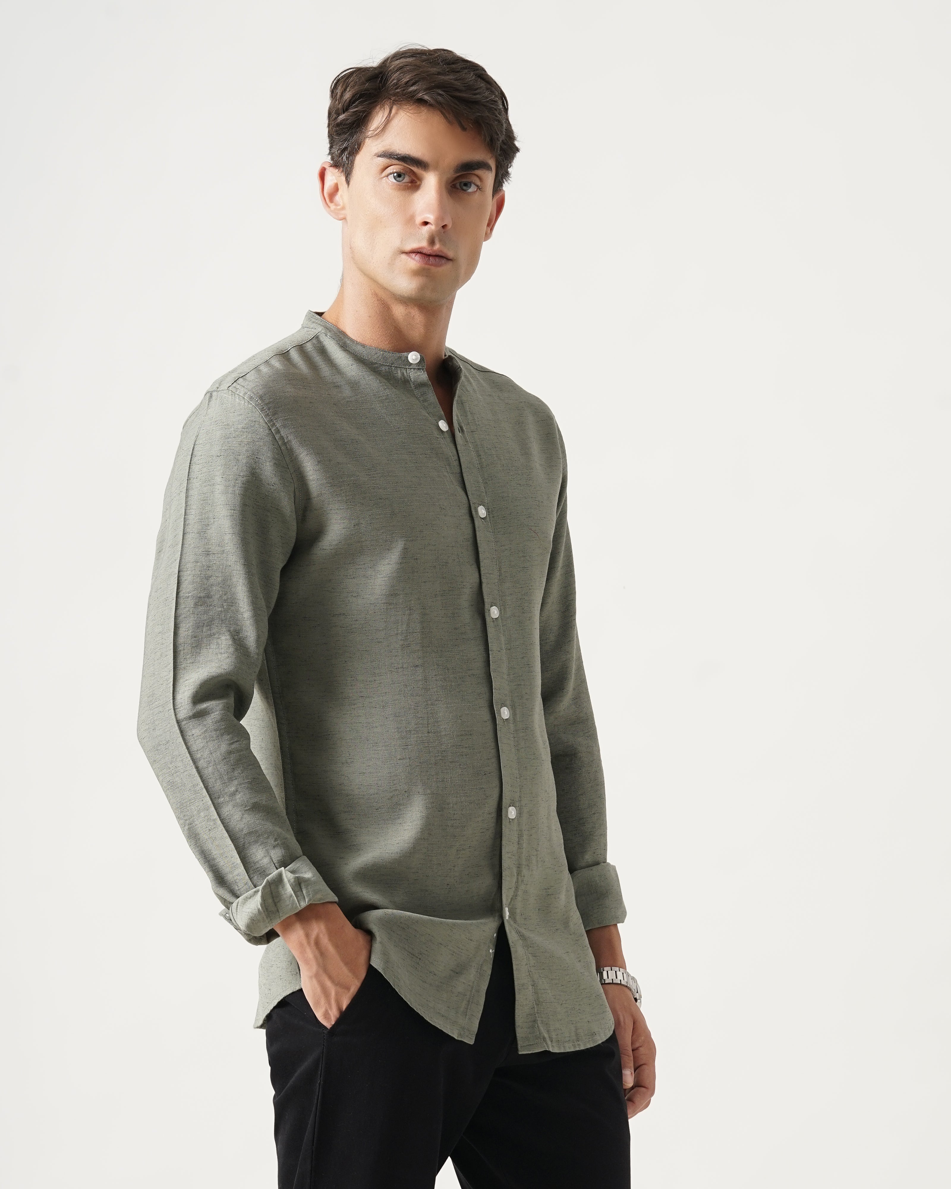 Men's Solid Casual Shirt