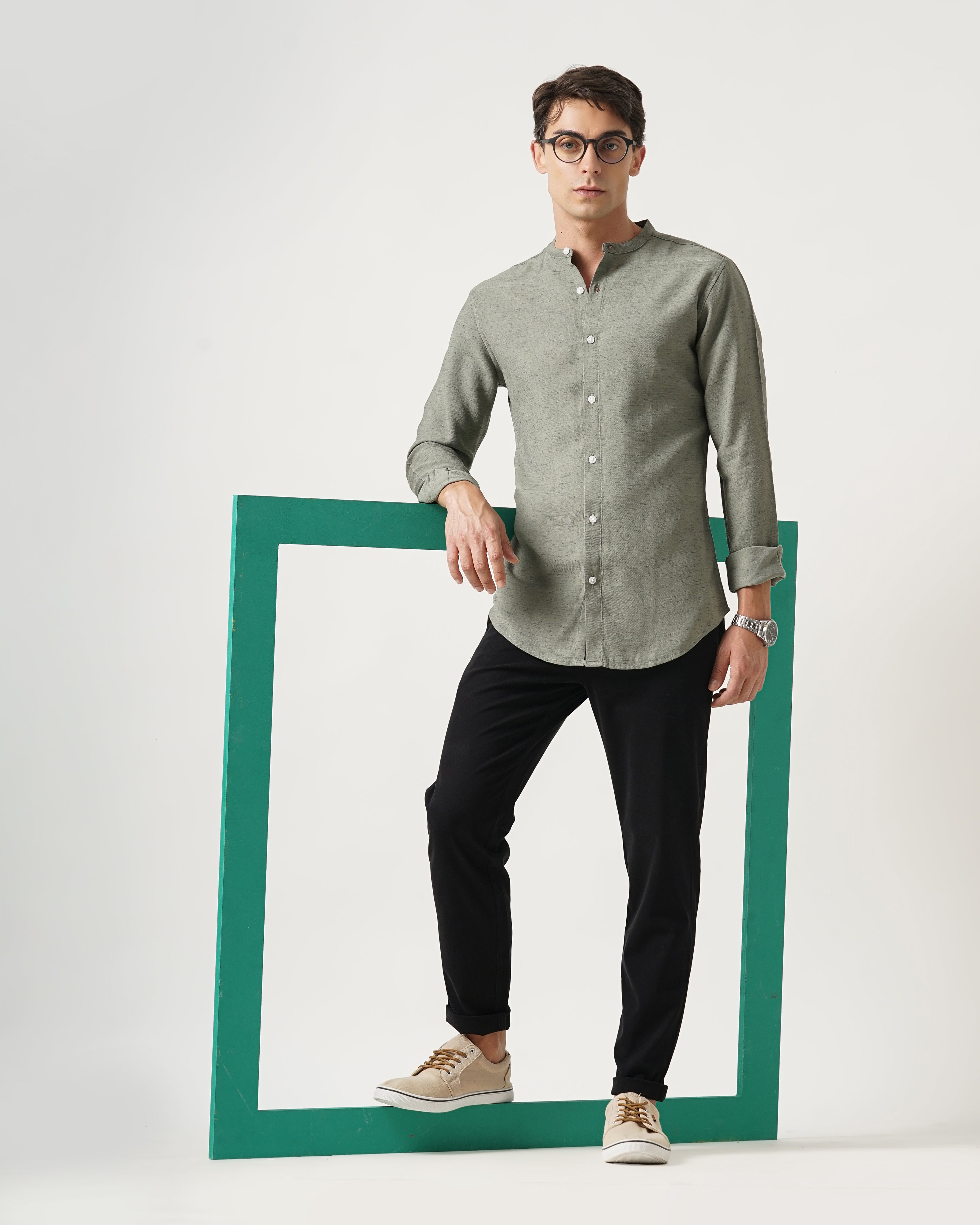 Men's Solid Casual Shirt
