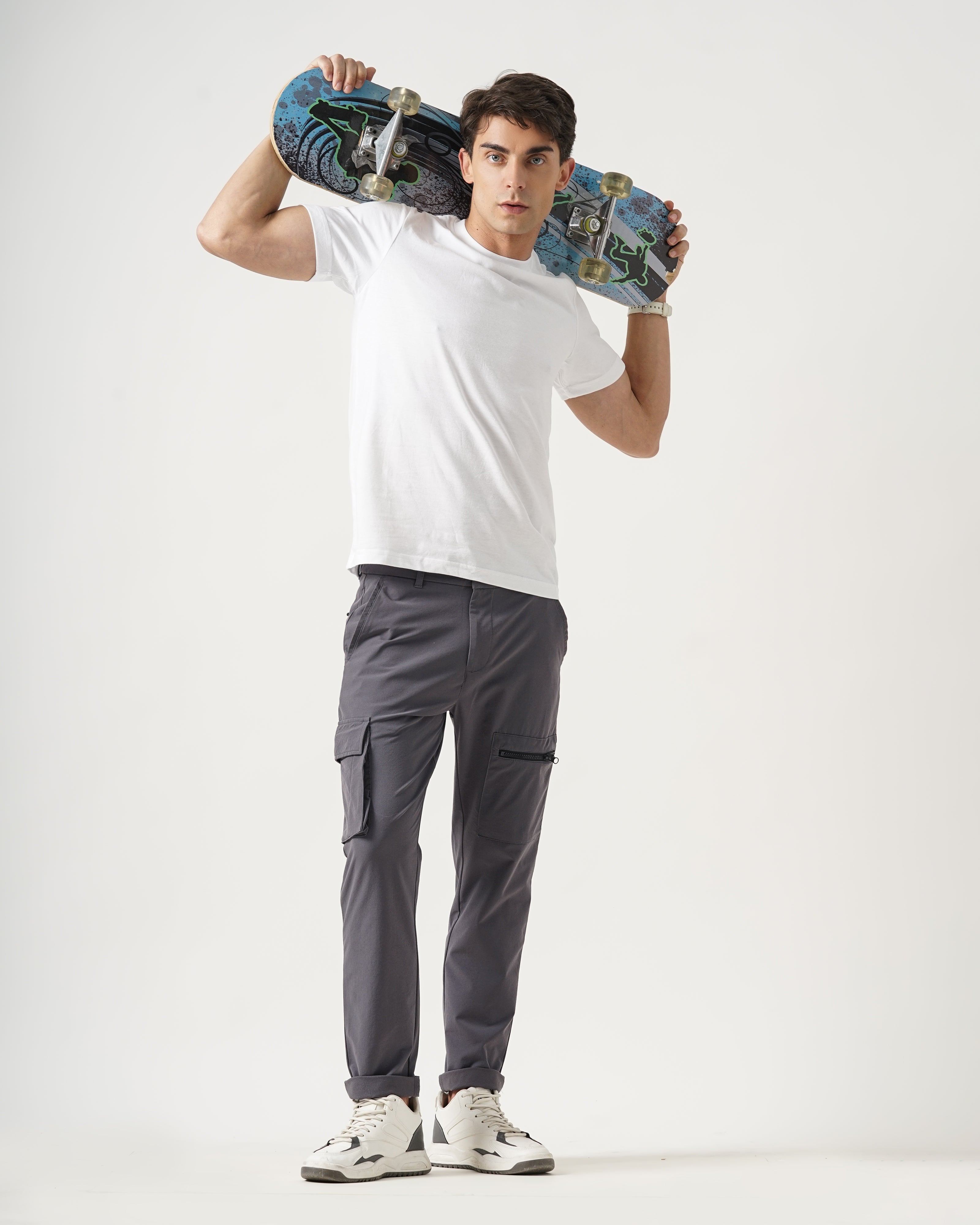 MEN'S CARGO STRETCHABLE CHINOS