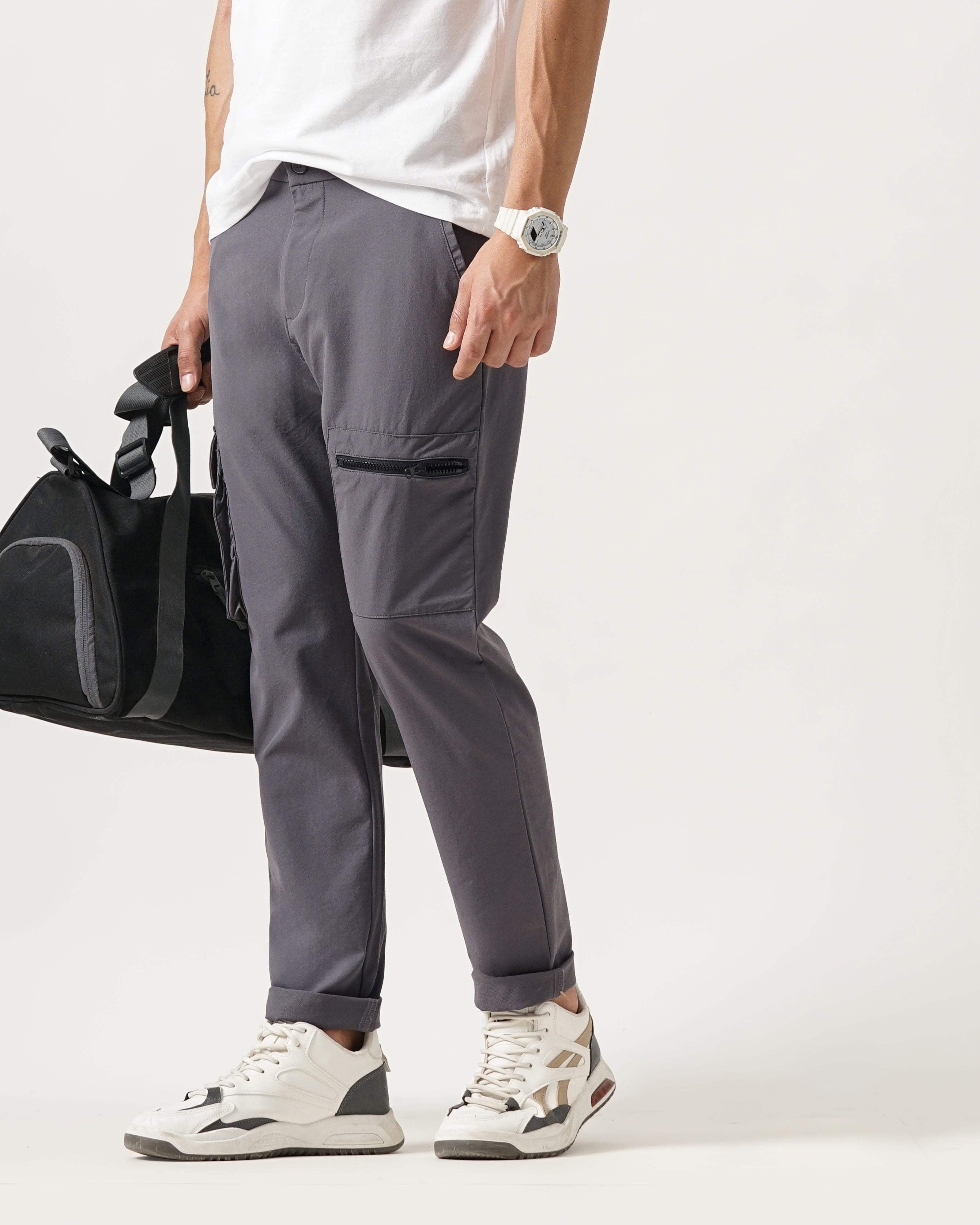 MEN'S CARGO STRETCHABLE CHINOS
