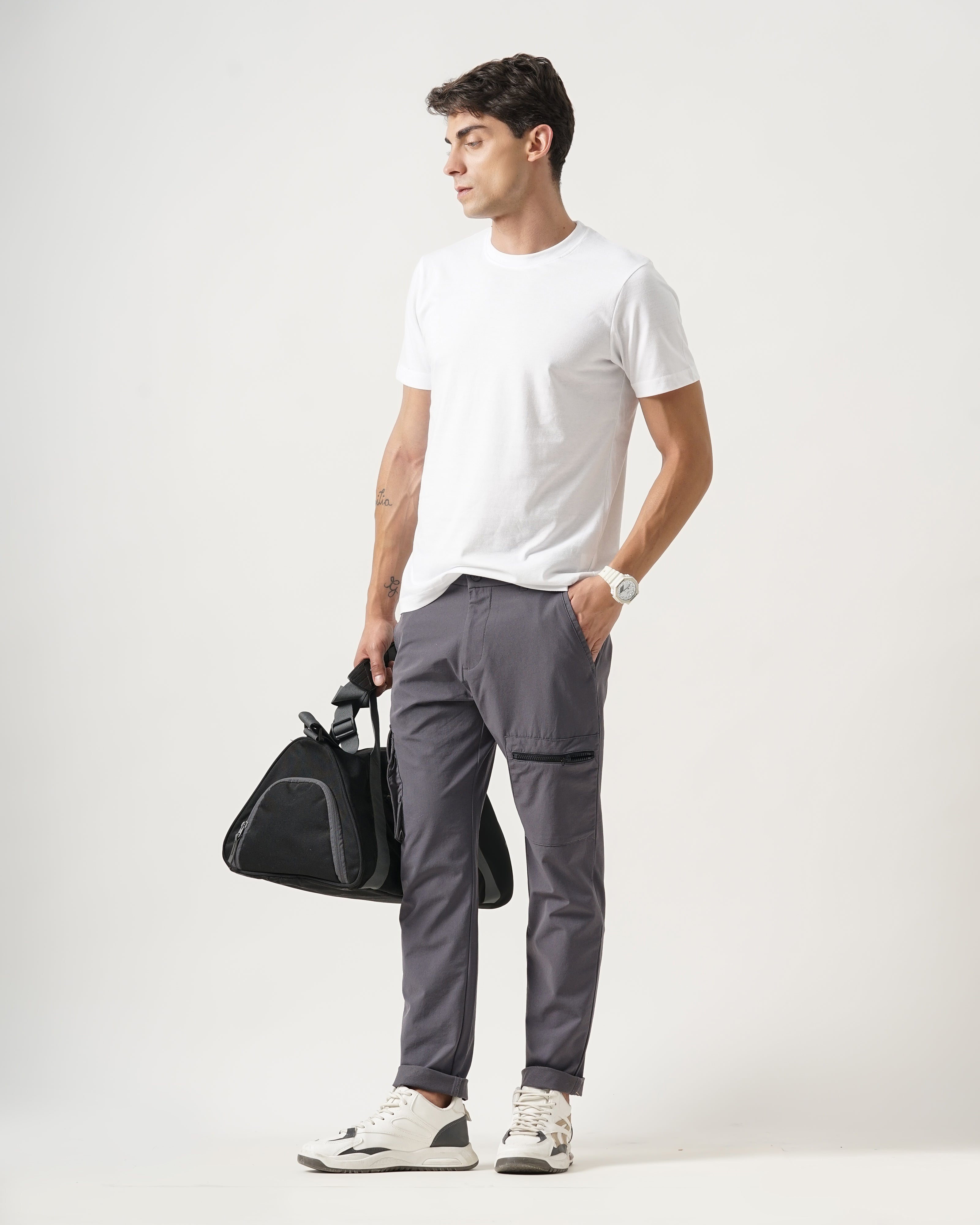 MEN'S CARGO STRETCHABLE CHINOS