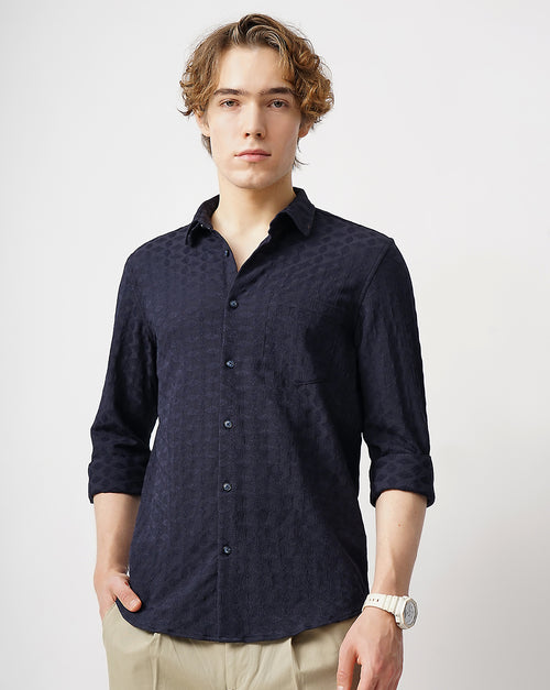 MEN'S SELF DESIGN SHIRT