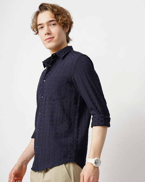 MEN'S SELF DESIGN SHIRT