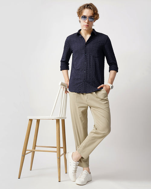 MEN'S SELF DESIGN SHIRT