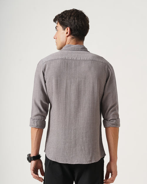 men's Self Design Shirt