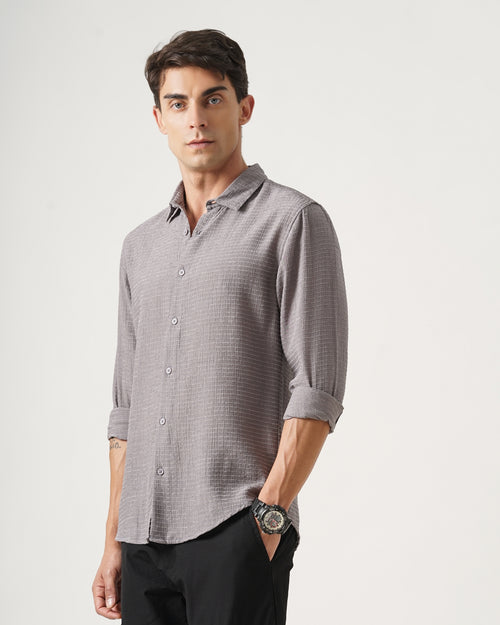 men's Self Design Shirt