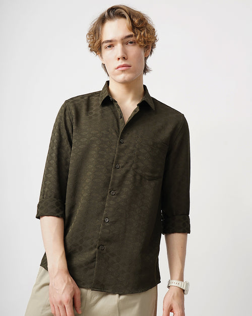 MEN'S SELF DESIGN SHIRT