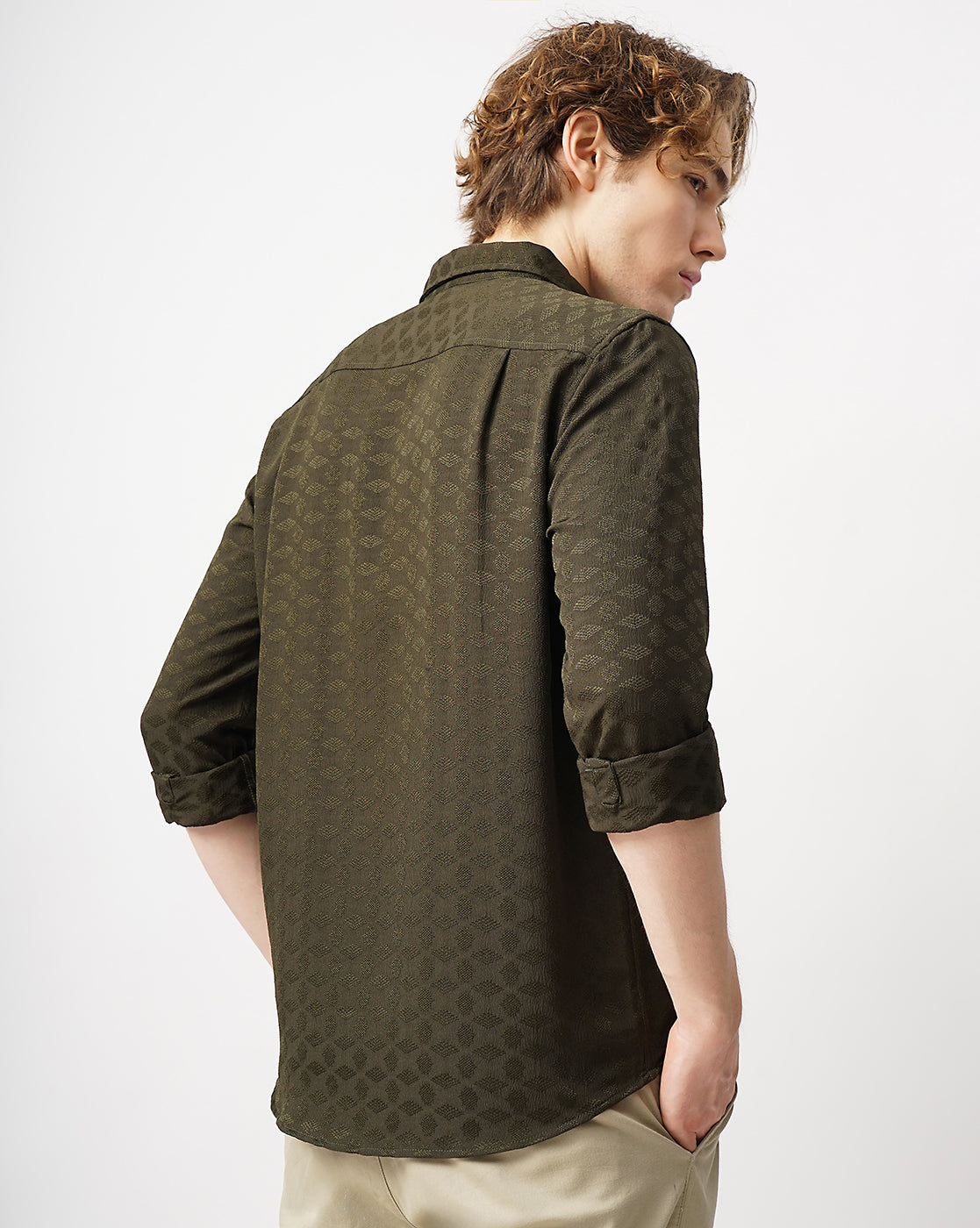MEN'S SELF DESIGN SHIRT