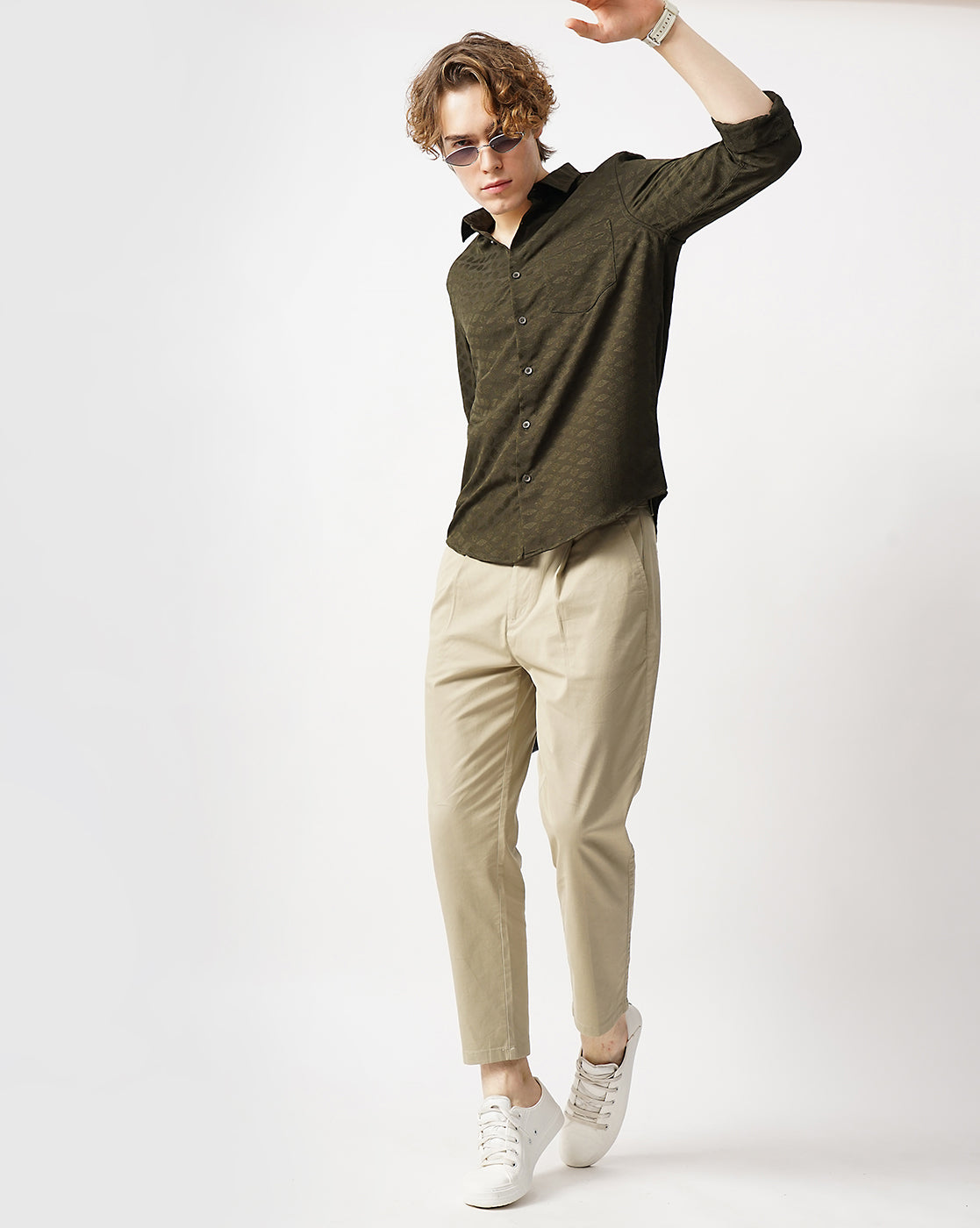 MEN'S SELF DESIGN SHIRT
