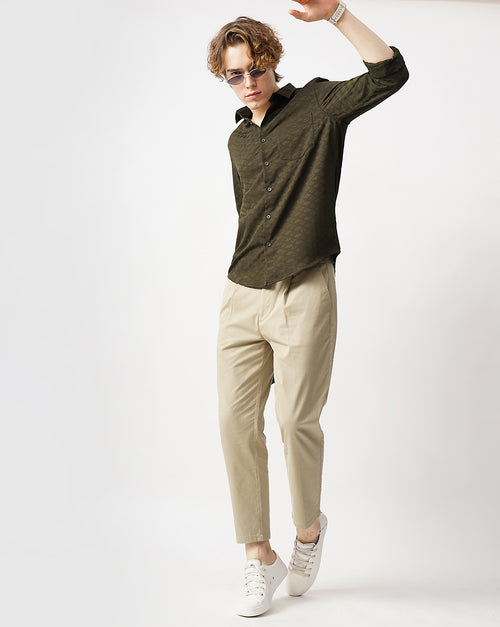 MEN'S SELF DESIGN SHIRT