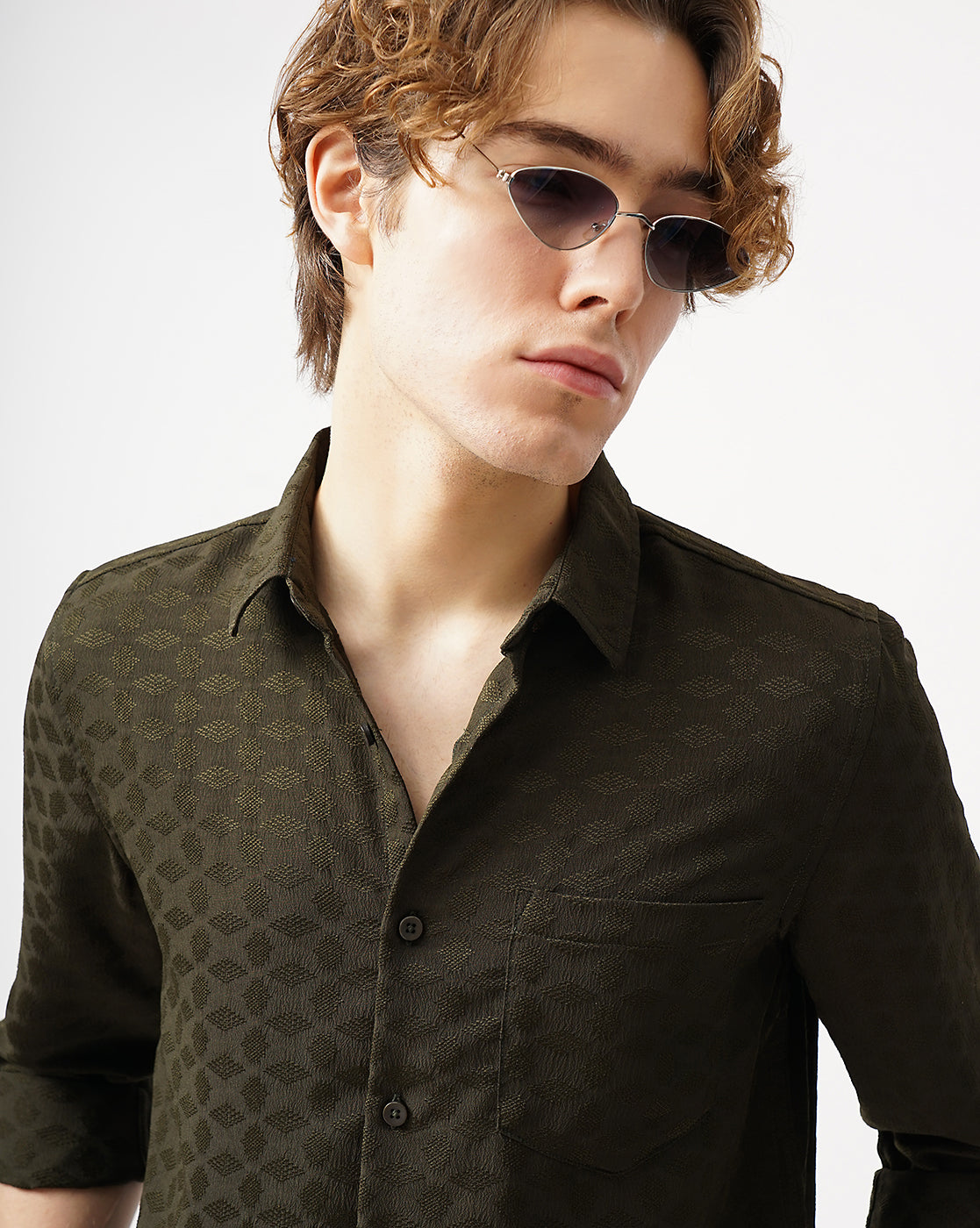 MEN'S SELF DESIGN SHIRT