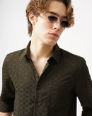 MEN'S SELF DESIGN SHIRT
