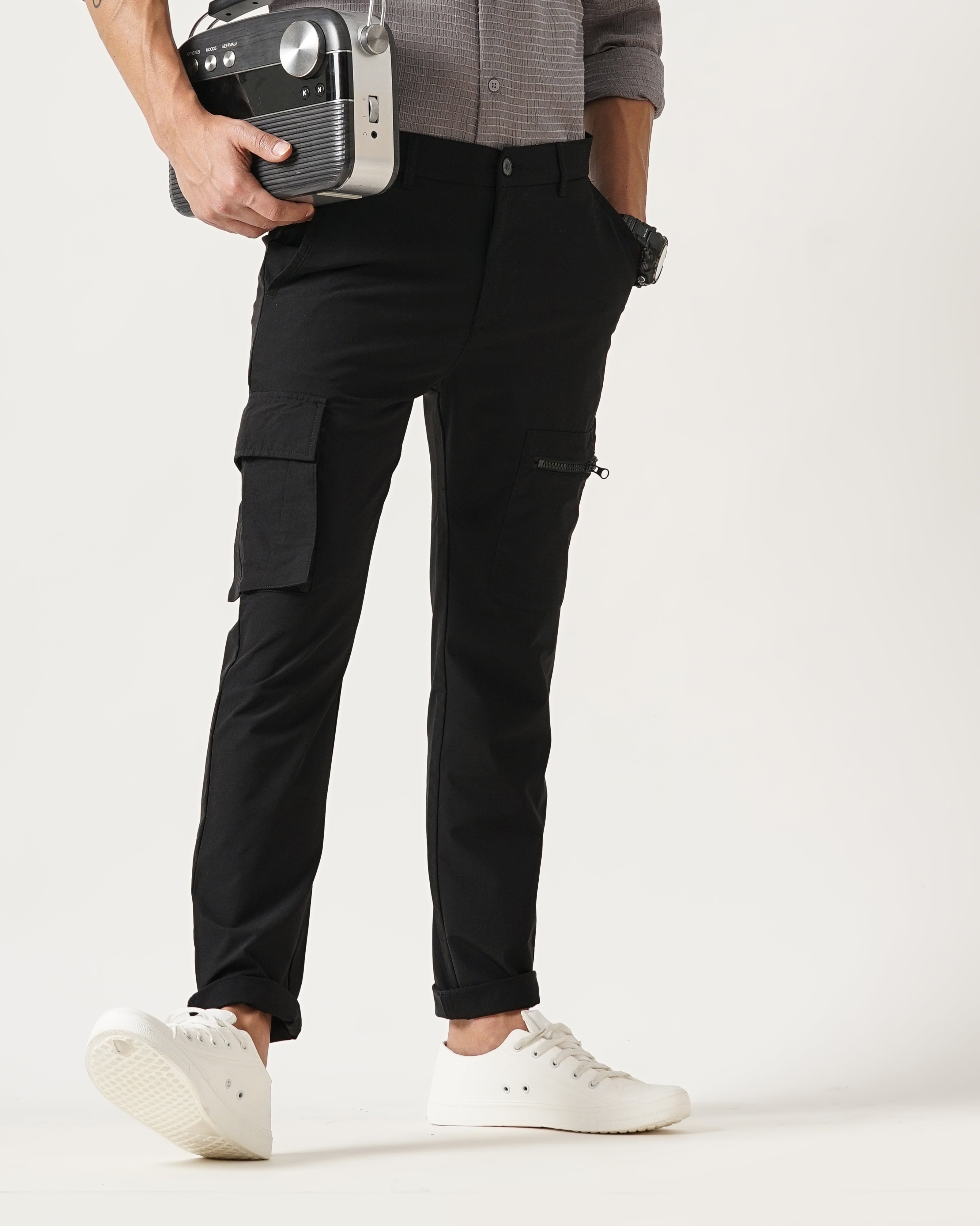 MEN'S CARGO STRETCHABLE CHINOS