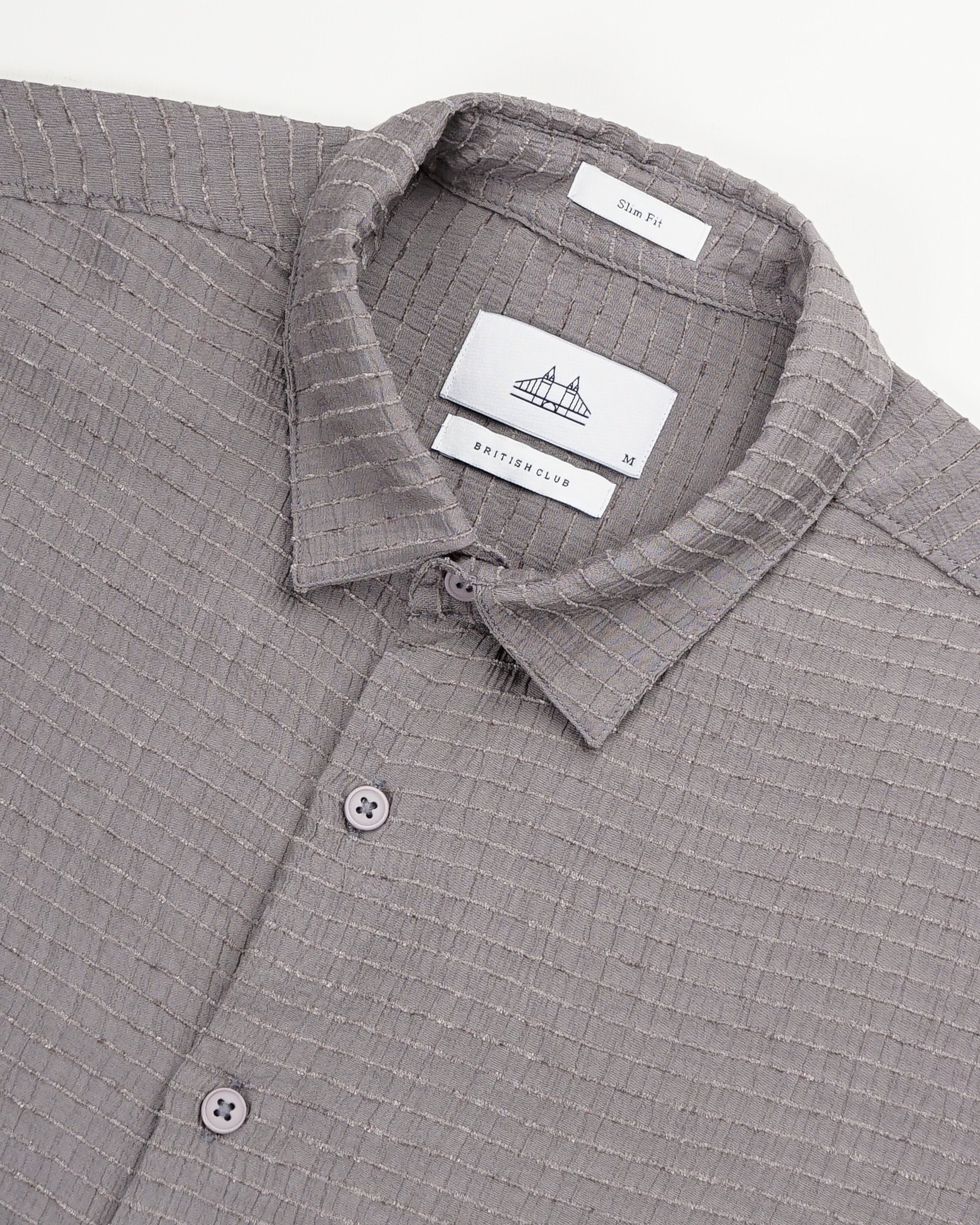 men's Self Design Shirt
