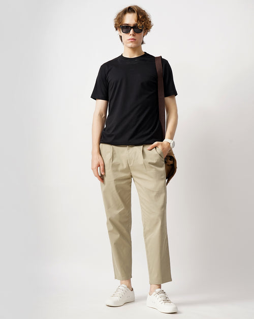 CROPPED LENGTH SINGE PLEATED TROUSER