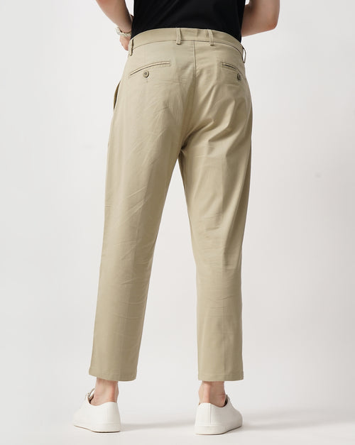 CROPPED LENGTH SINGE PLEATED TROUSER
