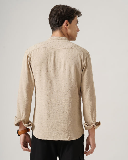 men's self design shirt