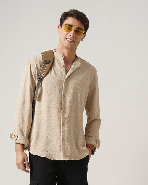 men's self design shirt