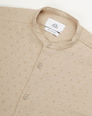 men's self design shirt