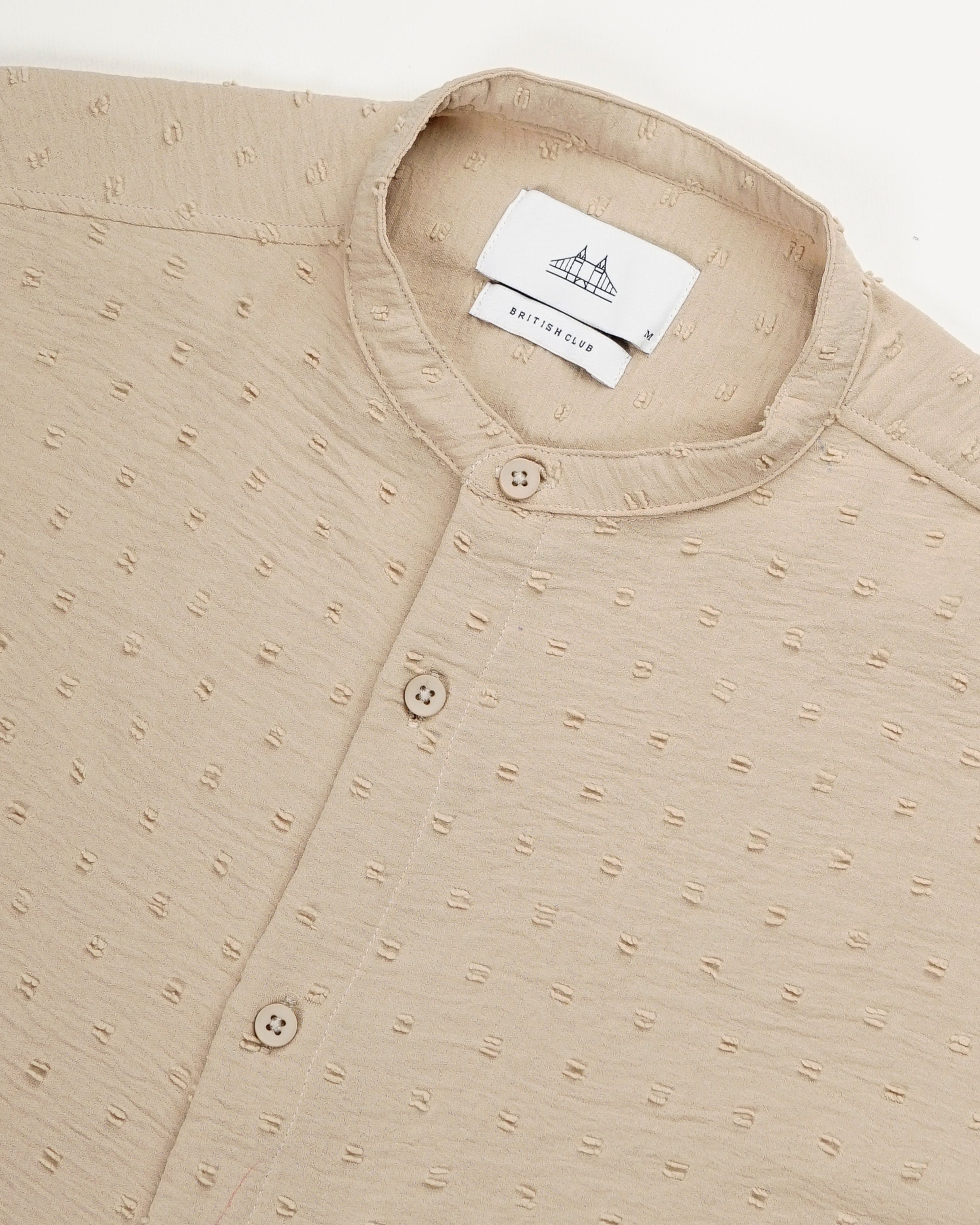 men's self design shirt