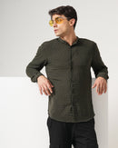 men's self design shirt