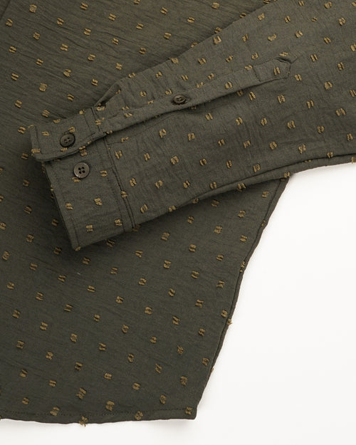 men's self design shirt