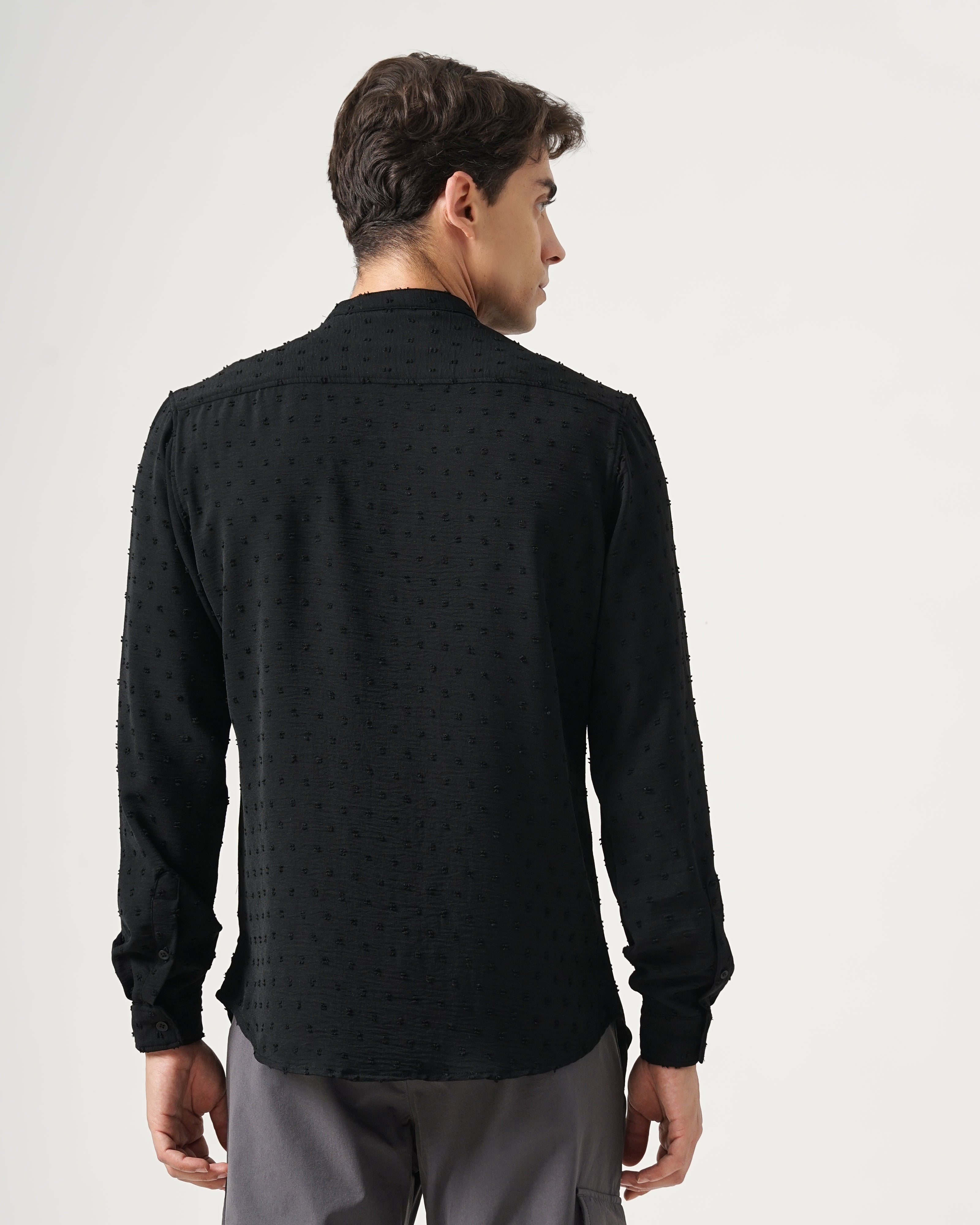 men's self design shirt